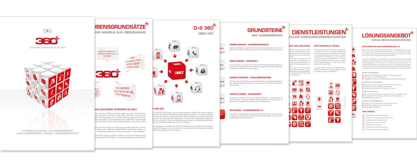 360° media world – Interim management · Corporate design · Stationery · Print (image 5/7)