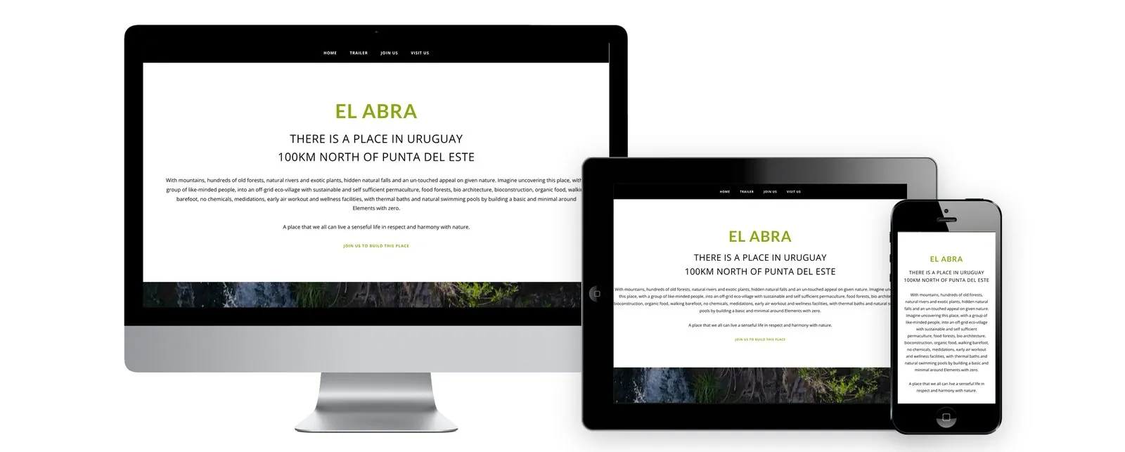 45 Hectare Paradise – Web design (image 2/5)