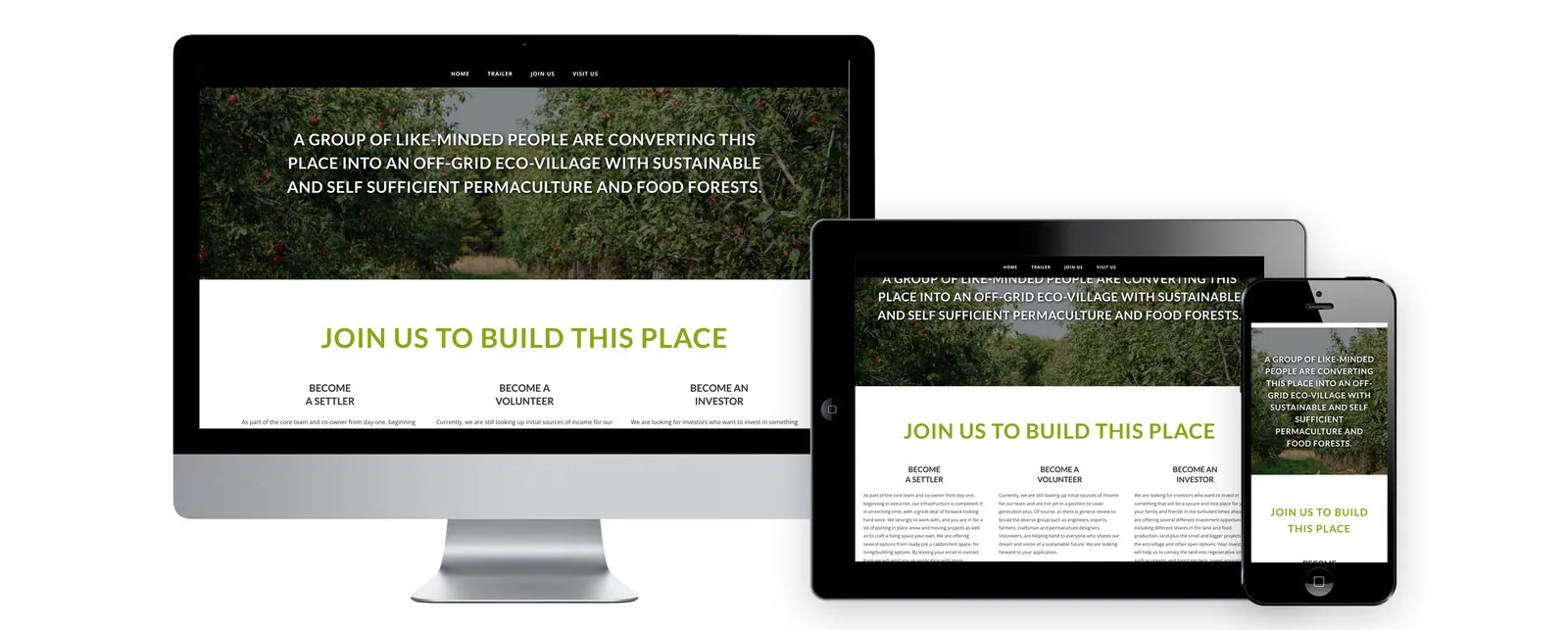 45 Hectare Paradise – Web design (image 4/5)