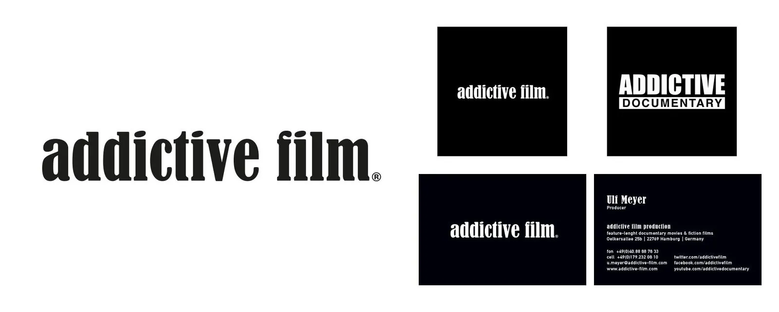 addictivefilm – Corporate Design · Geschäftsausstattung (Bild 1/1)