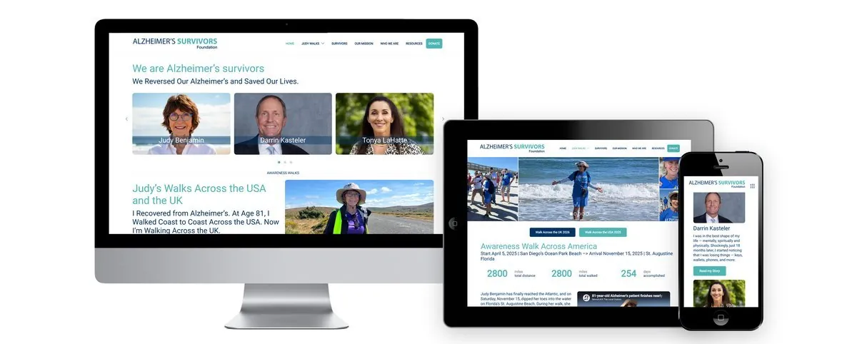 Alzheimer’s Survivors Foundation – Corporate Design · Webdesign · Print (Bild 1/9)