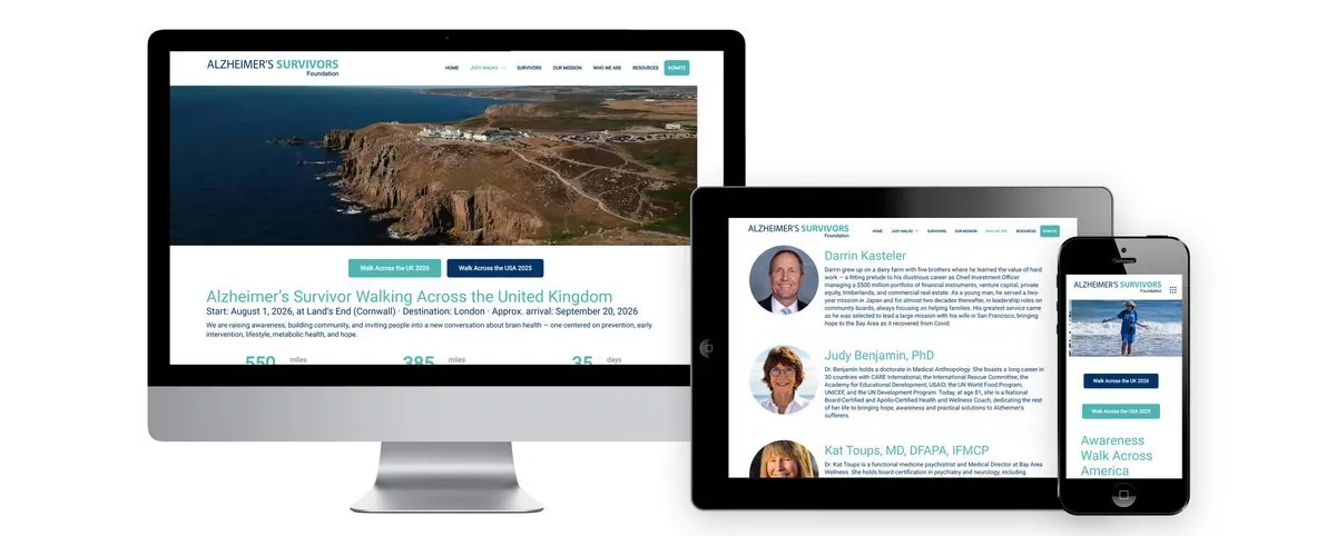 Alzheimer’s Survivors Foundation – Corporate Design · Webdesign · Print (Bild 2/9)