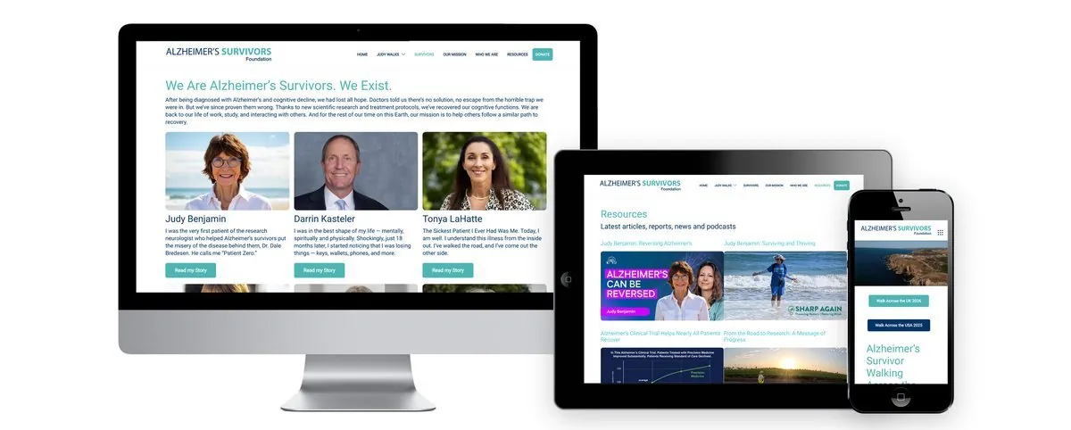 Alzheimer’s Survivors Foundation – Corporate Design · Webdesign · Print (Bild 3/9)