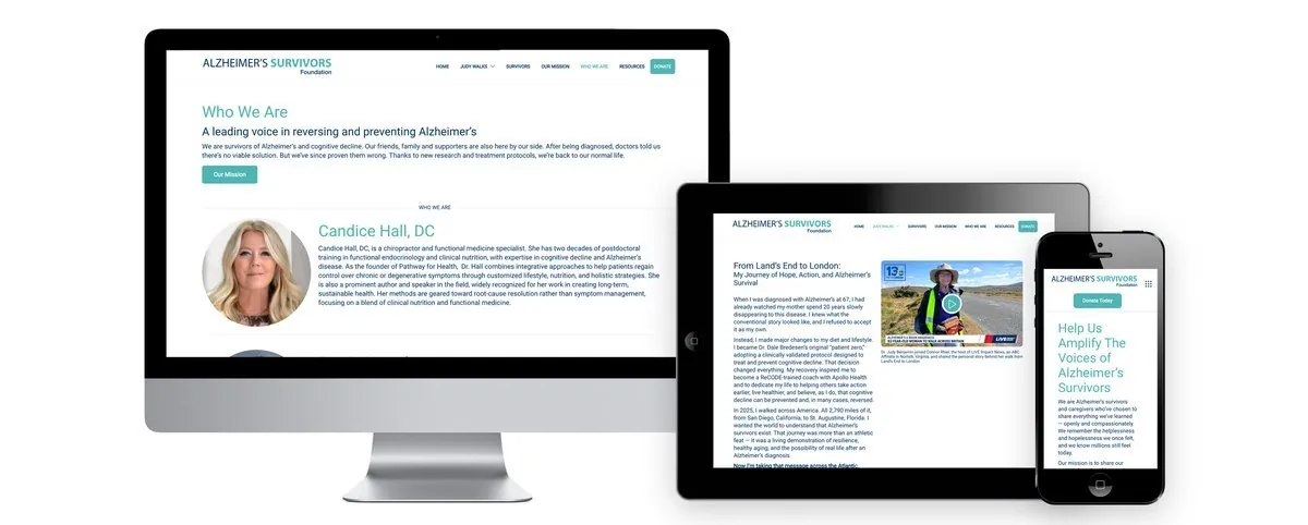 Alzheimer’s Survivors Foundation – Corporate Design · Webdesign · Print (Bild 4/9)