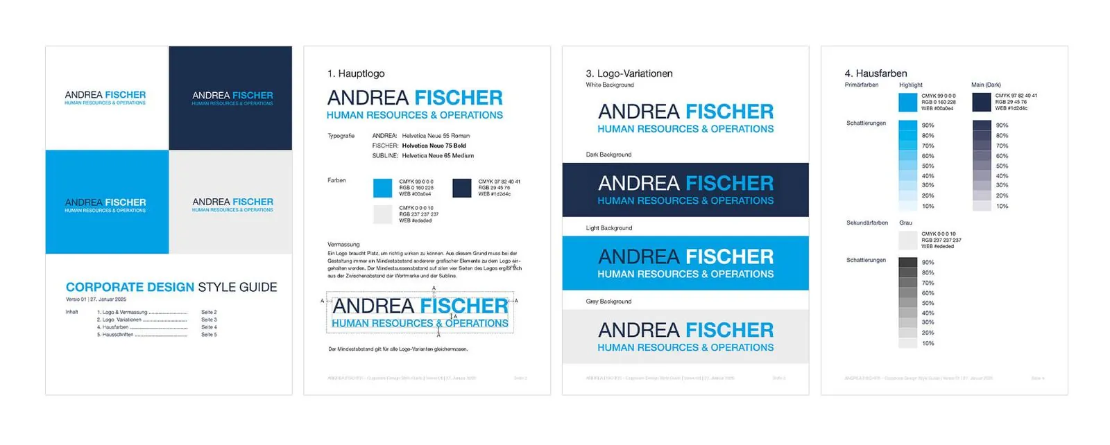 Andrea Fischer – Corporate Design · Stationery · Web Design (image 6/7)