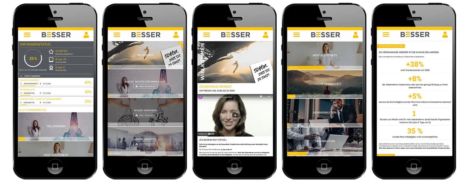 Besser App – Interim Management · App (Bild 3/9)