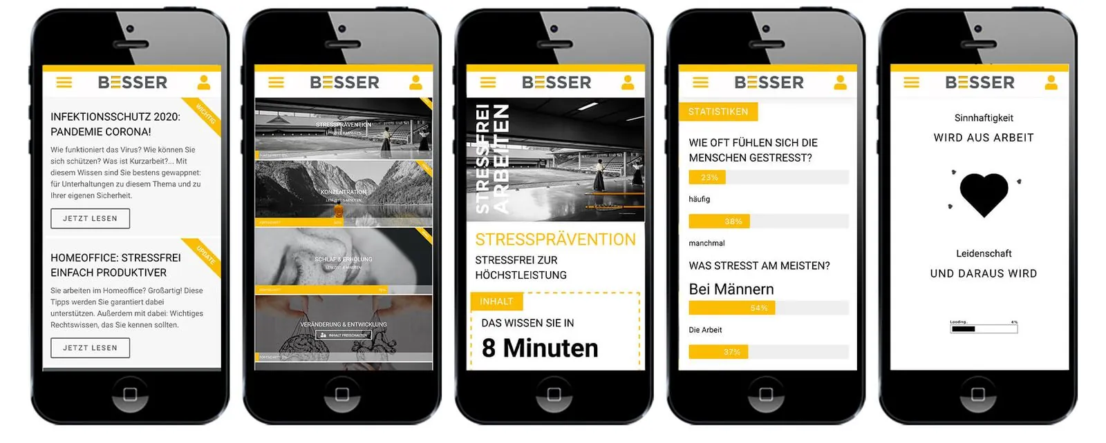 Besser App – Interim Management · App (Bild 4/9)