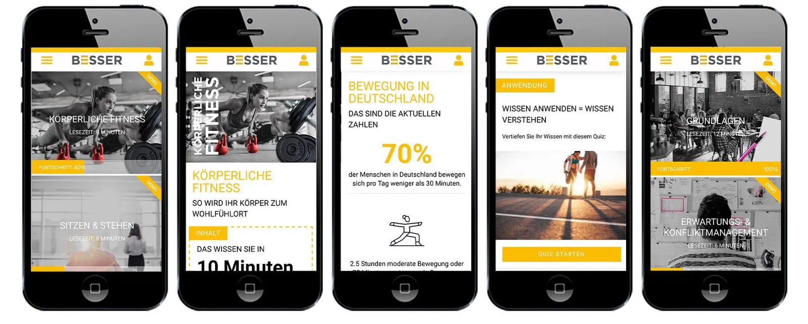 Besser App – Interim Management · App (Bild 5/9)