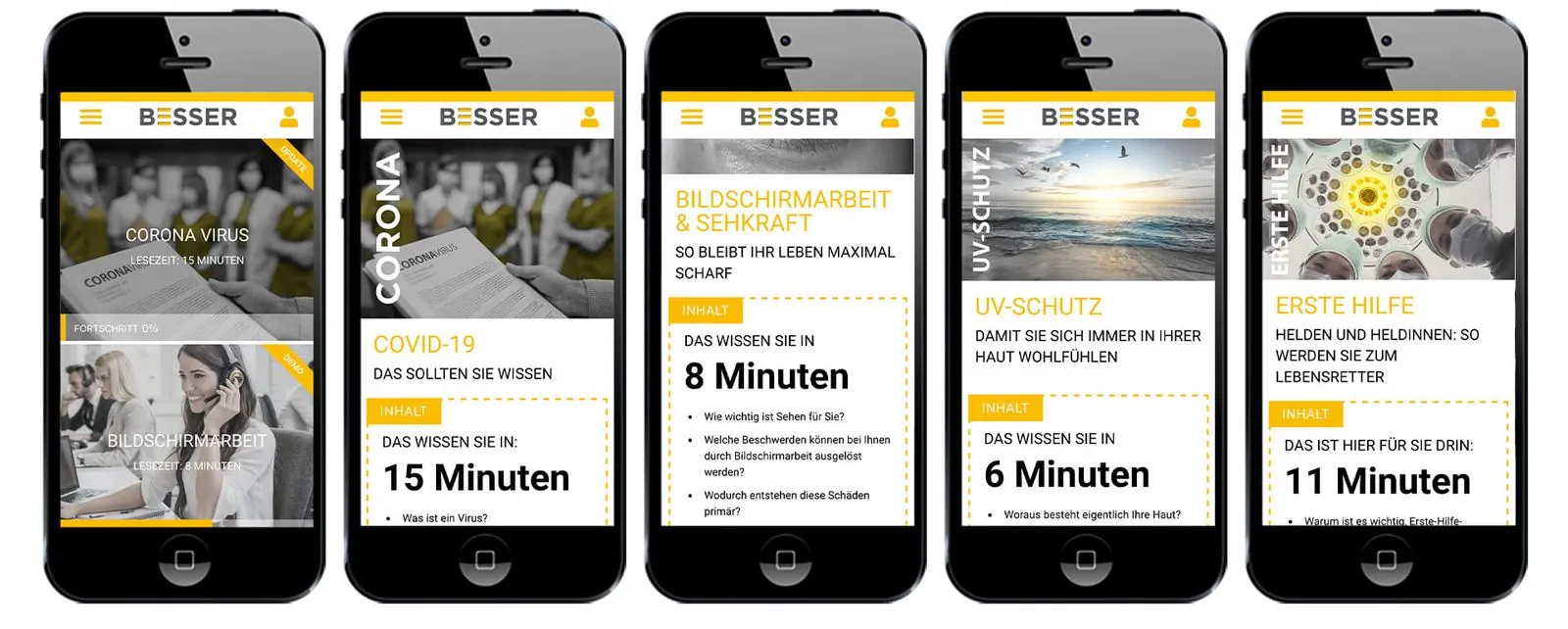 Besser App – Interim Management · App (Bild 8/9)