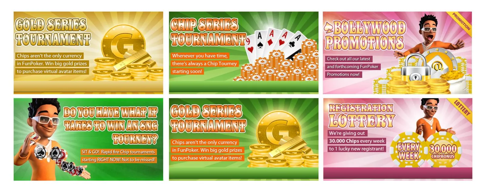 Bollywood Funpoker – Game Design · Webdesign (Bild 2/4)