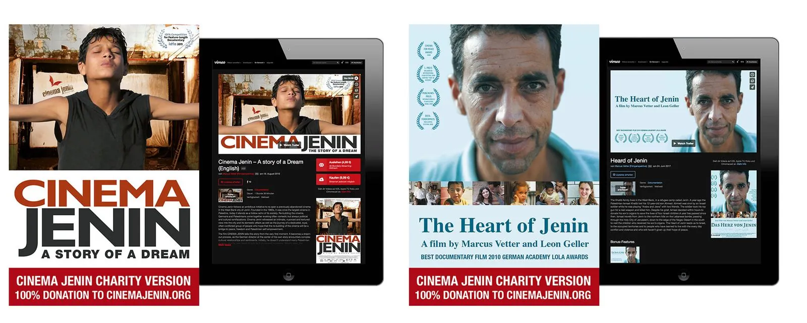 Cinema Jenin Tour – Web design (image 4/6)