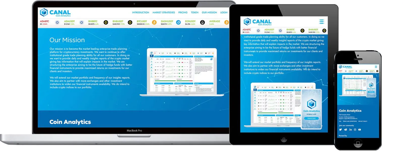 Coin Analytics – Webdesign · App (Bild 4/4)