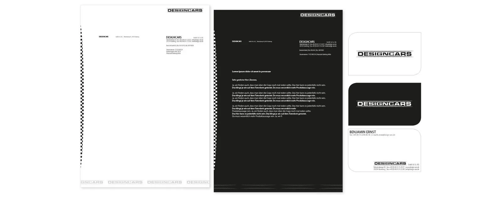 Designcars – Corporate design · Stationery (image 1/2)