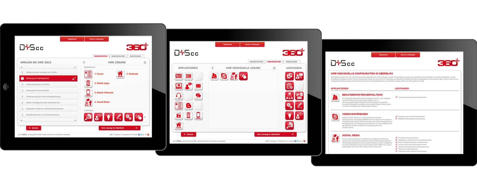 DS AG Service Configurator – Interim management · Web design · App (image 3/8)