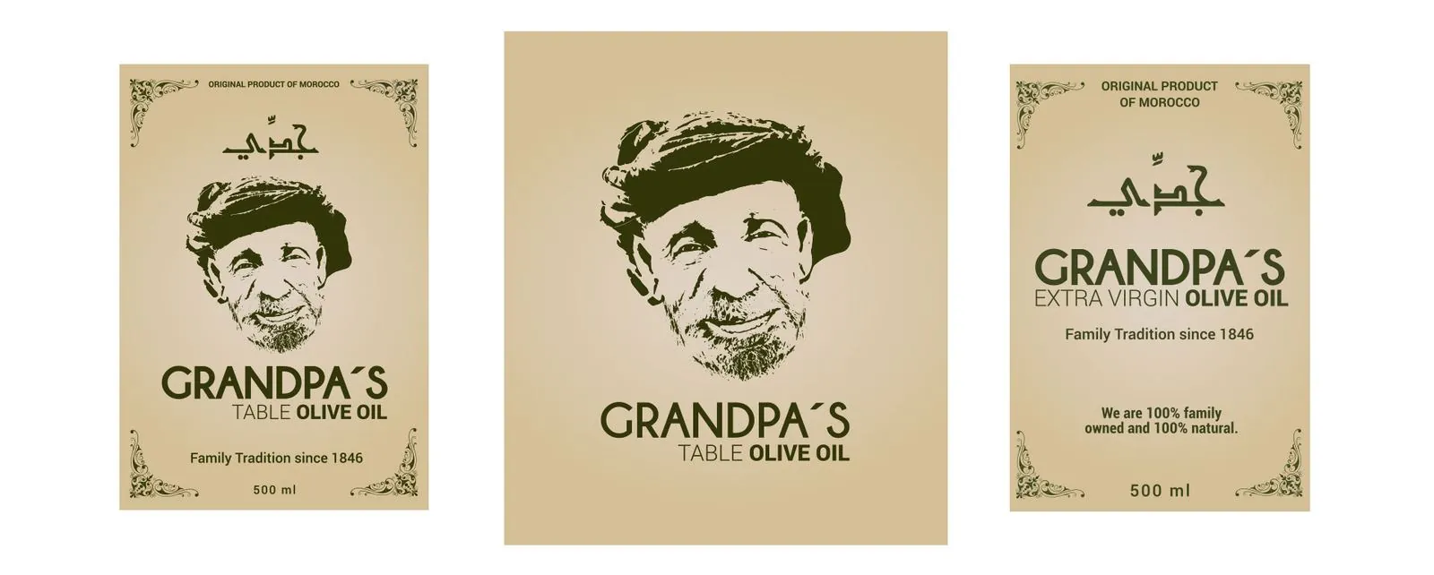 Grandpas Olive Oil – Corporate design · Packaging (image 2/2)