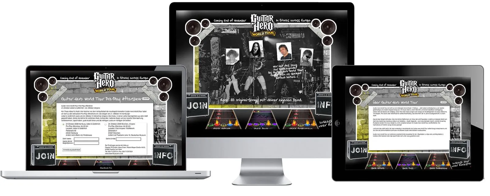 Guitar Hero – Web design · App (image 1/1)
