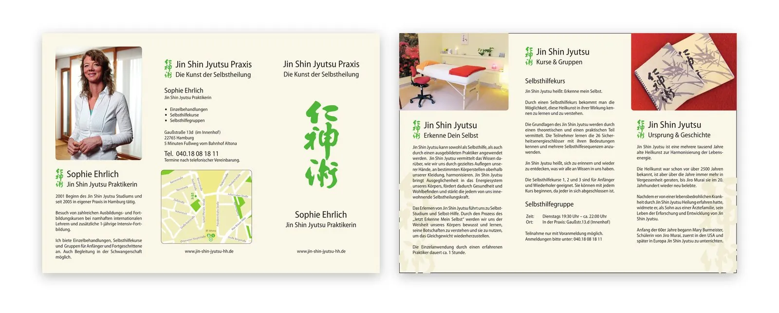Jin Shin Jyutsu Hamburg – Corporate Design · Stationery · Web Design (image 7/9)