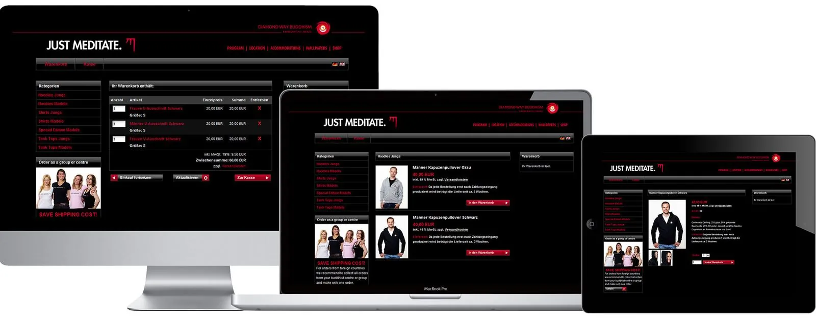 Just Meditate – Corporate design · Stationery · Print · Web design (image 2/13)