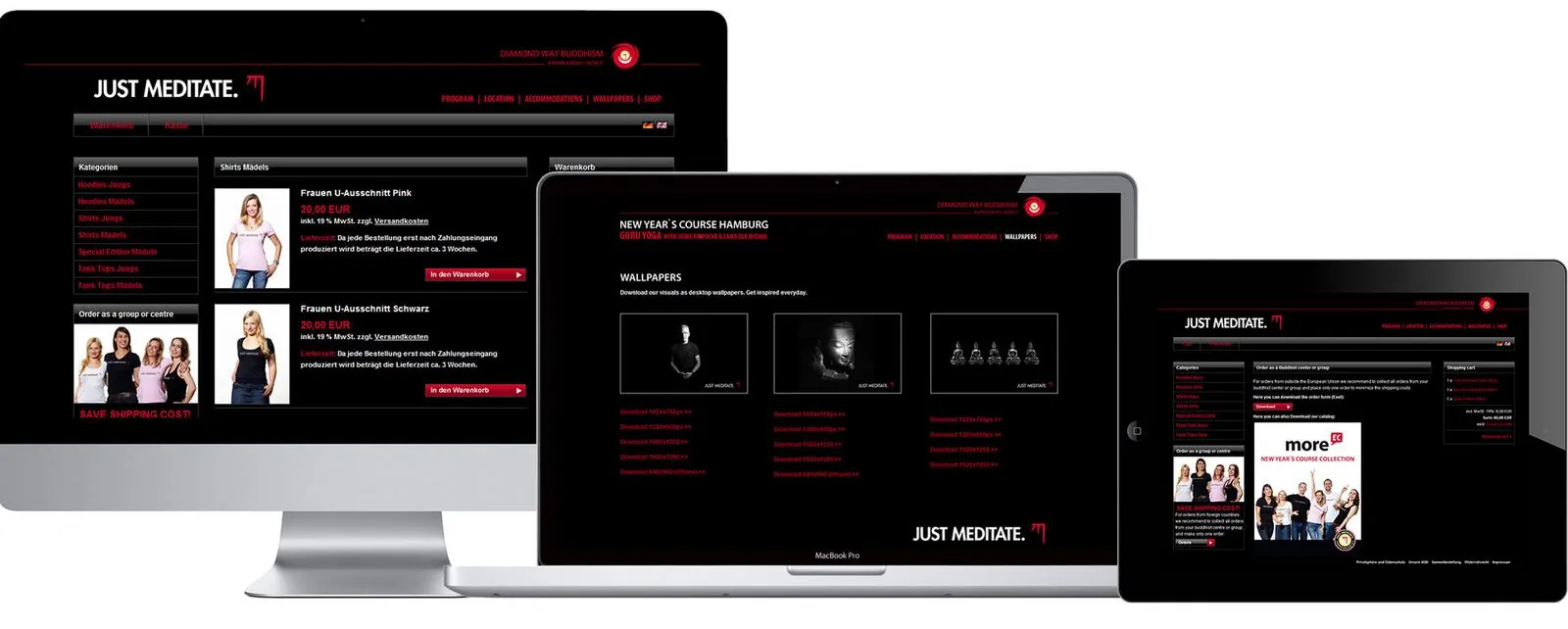Just Meditate – Corporate design · Stationery · Print · Web design (image 3/13)