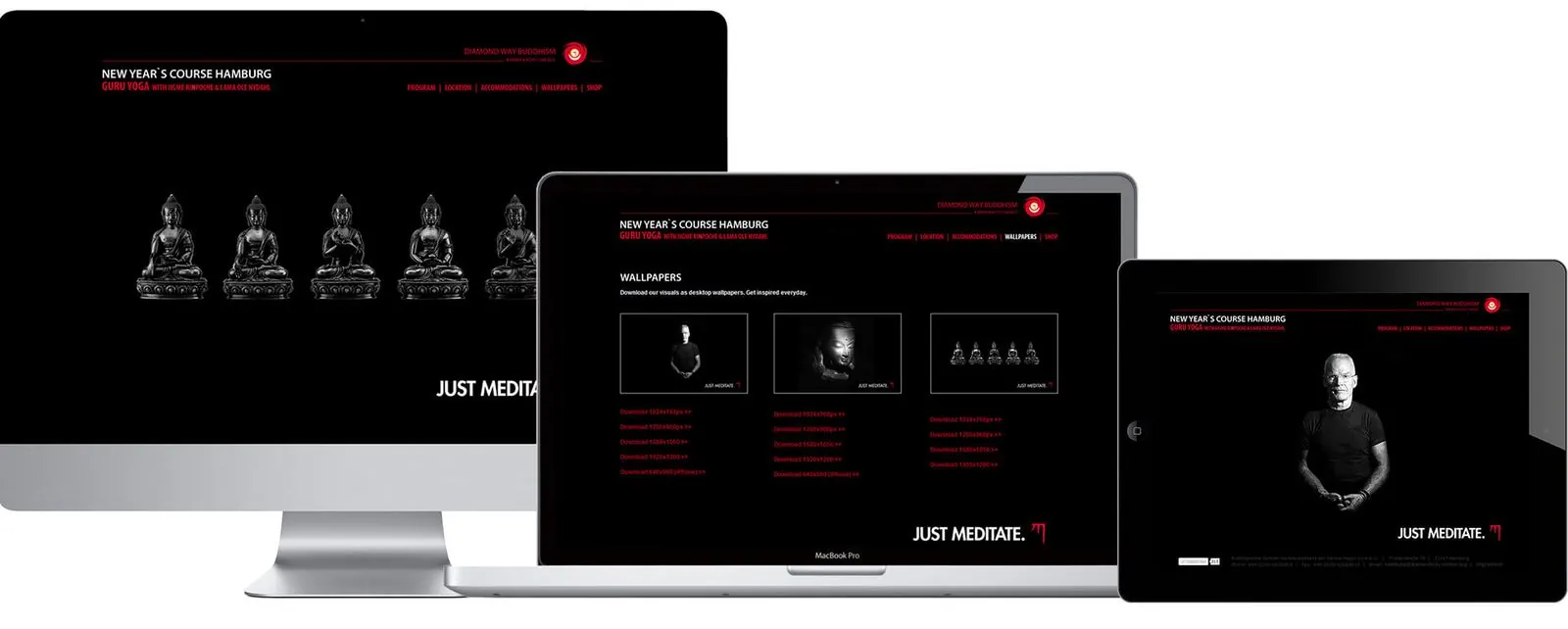 Just Meditate – Corporate design · Stationery · Print · Web design (image 4/13)