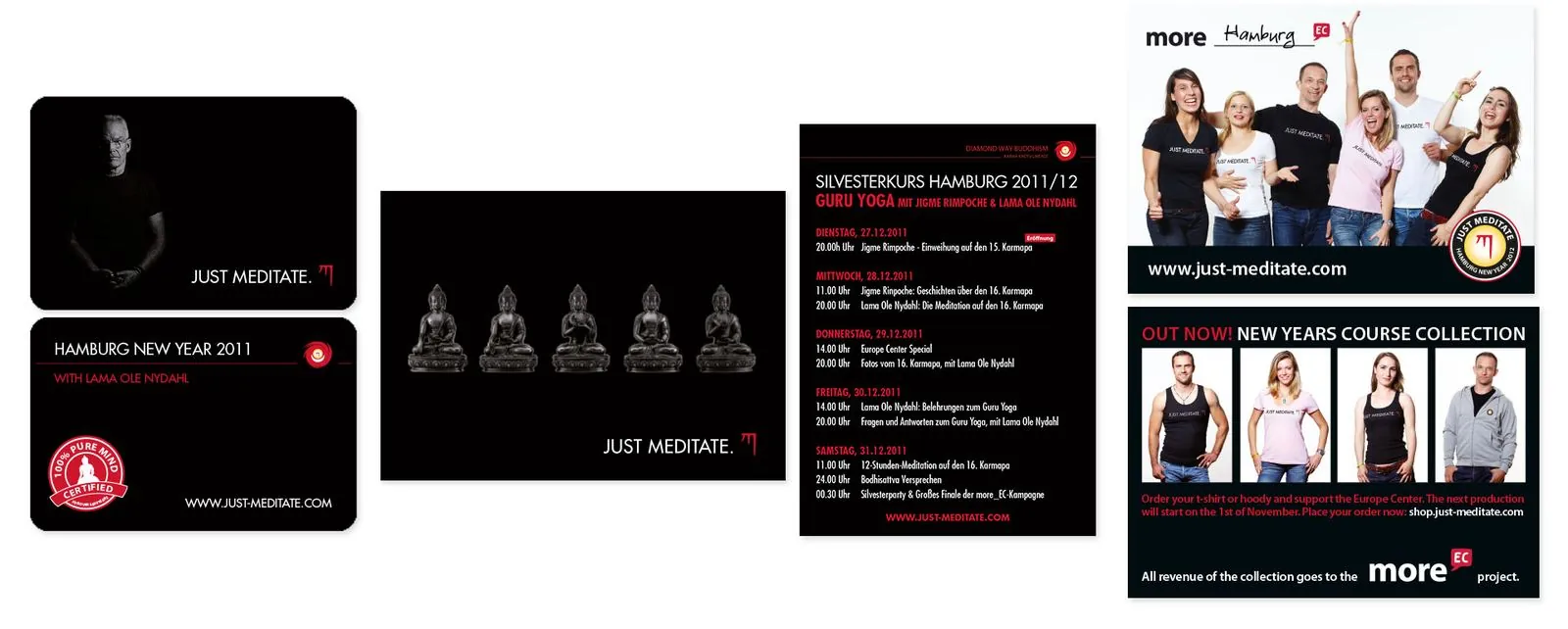 Just Meditate – Corporate design · Stationery · Print · Web design (image 12/13)