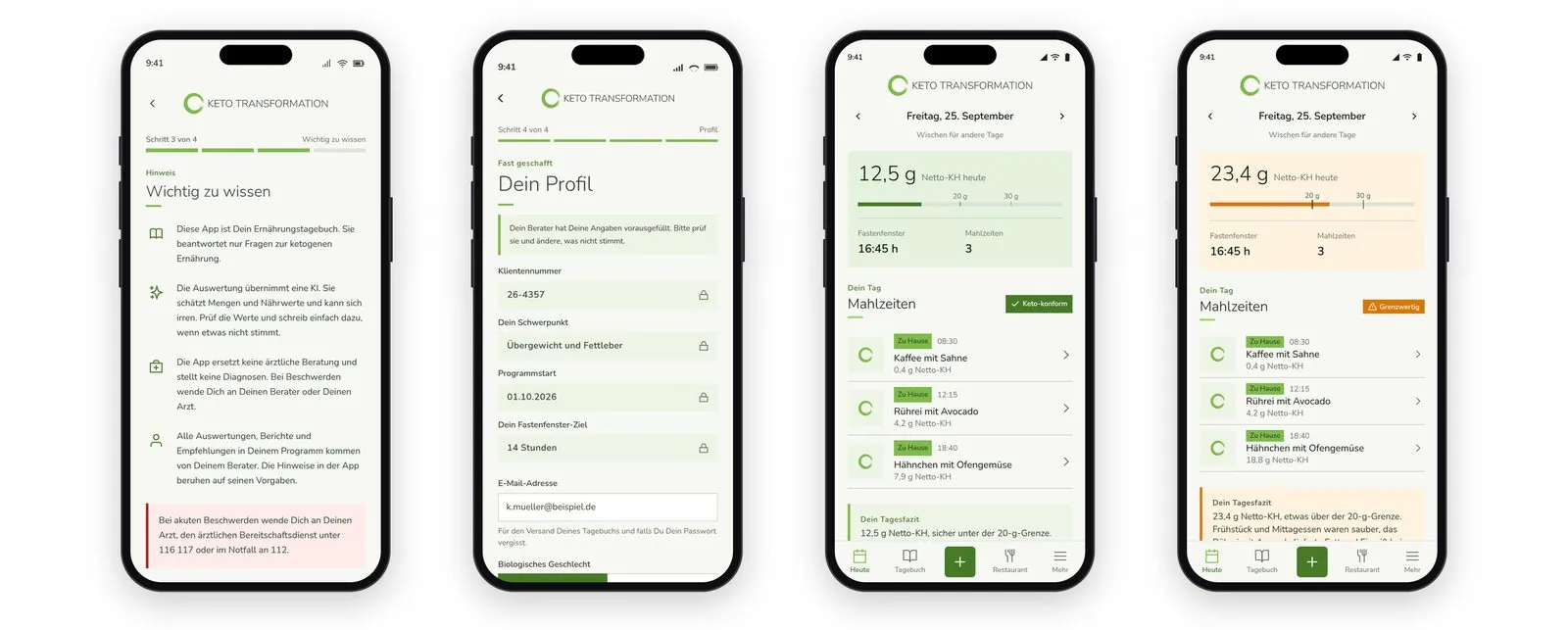 Keto Food Diary App – Product lead · App · UX/UI design (image 2/26)