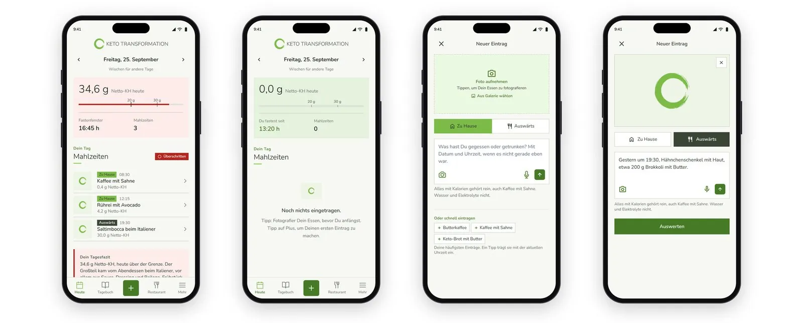 Keto Food Diary App – Product lead · App · UX/UI design (image 3/26)
