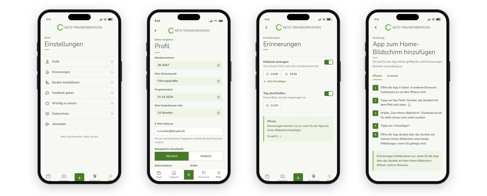 Keto Food Diary App – Product lead · App · UX/UI design (image 6/26)
