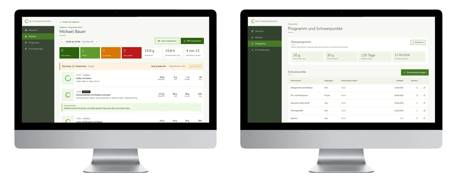 Keto Food Diary App – Product lead · App · UX/UI design (image 11/26)