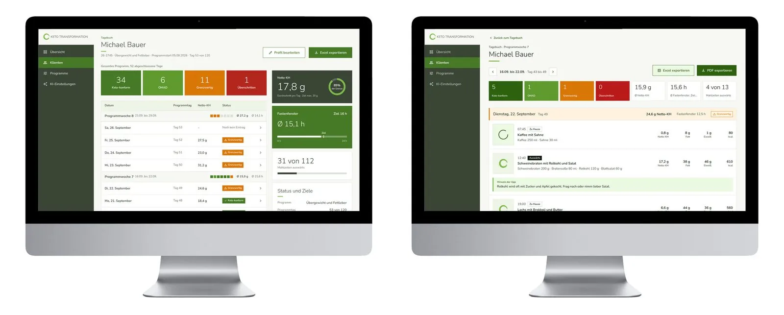 Keto Food Diary App – Product lead · App · UX/UI design (image 14/26)