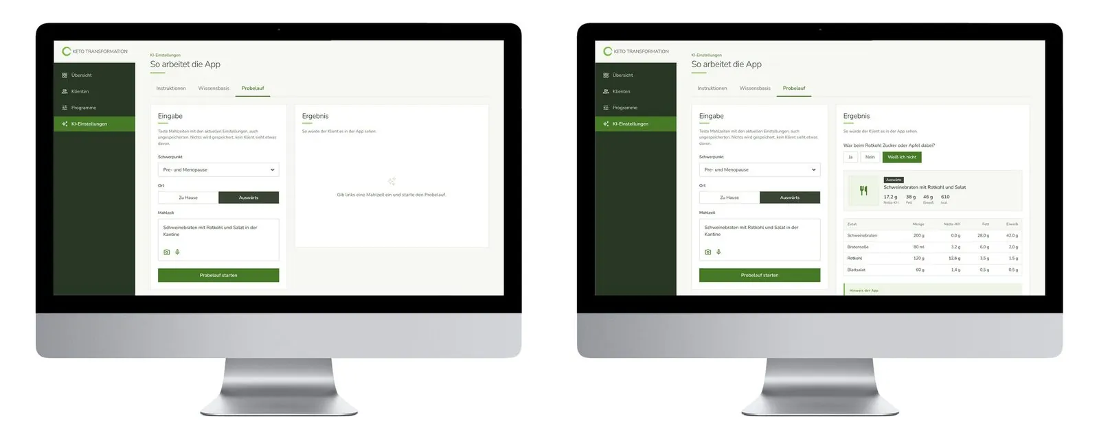 Keto Food Diary App – Product lead · App · UX/UI design (image 17/26)