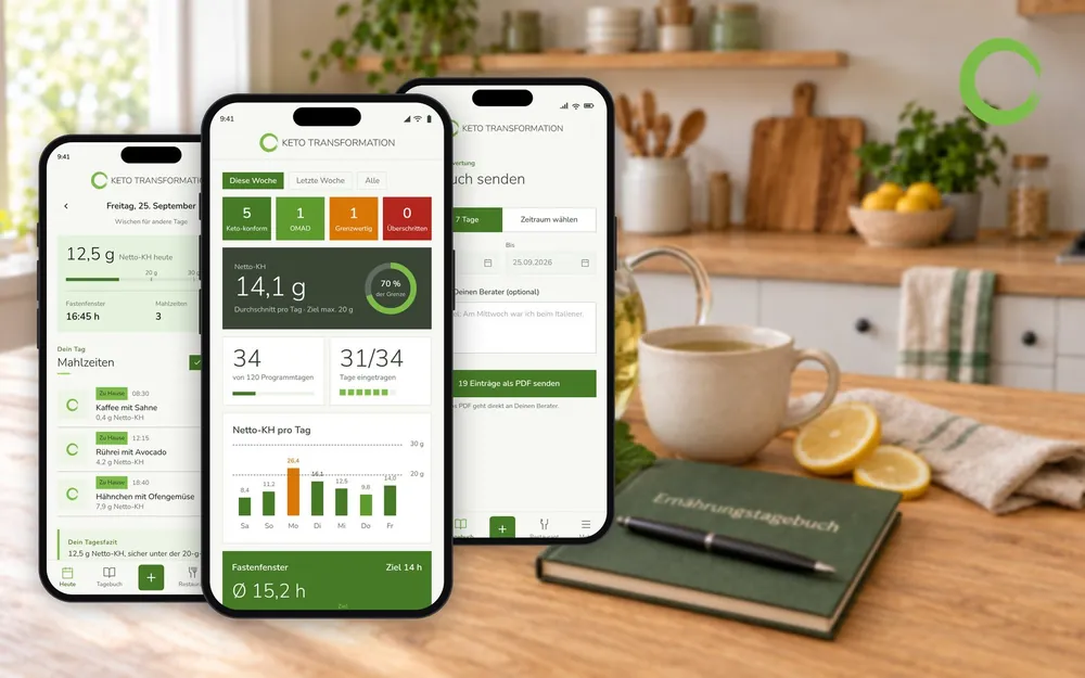 Keto-Ernährungstagebuch App