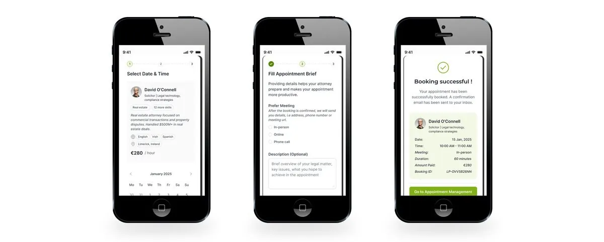 LegalMoov – Produktmanagement · Corporate Design · Webdesign (Bild 4/16)