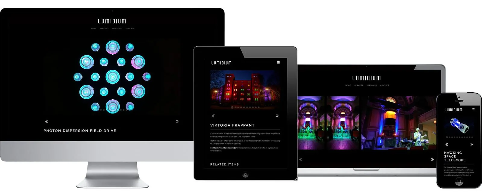 Lumidium – Webdesign (Bild 3/4)