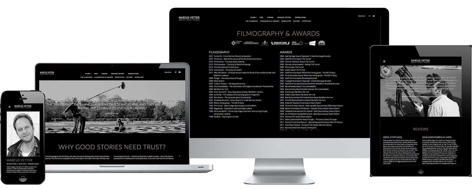 Filmperspektive – Interim Management · Corporate Design · Geschäftsausstattung · Webdesign (Bild 9/26)