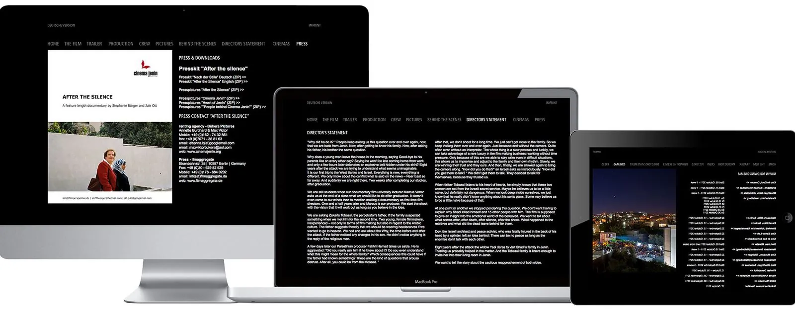 After the Silence – Web design (image 3/8)