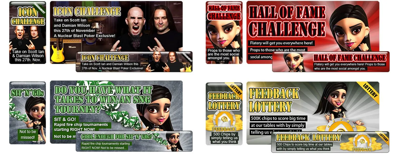 Nuclear Blast Poker – Game design · Web design (image 3/4)