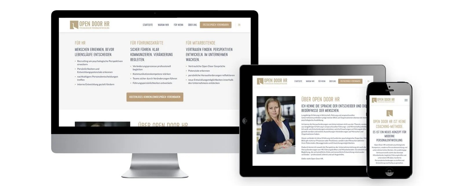 Open Door HR – Corporate Design · Geschäftsausstattung · Webdesign (Bild 2/6)