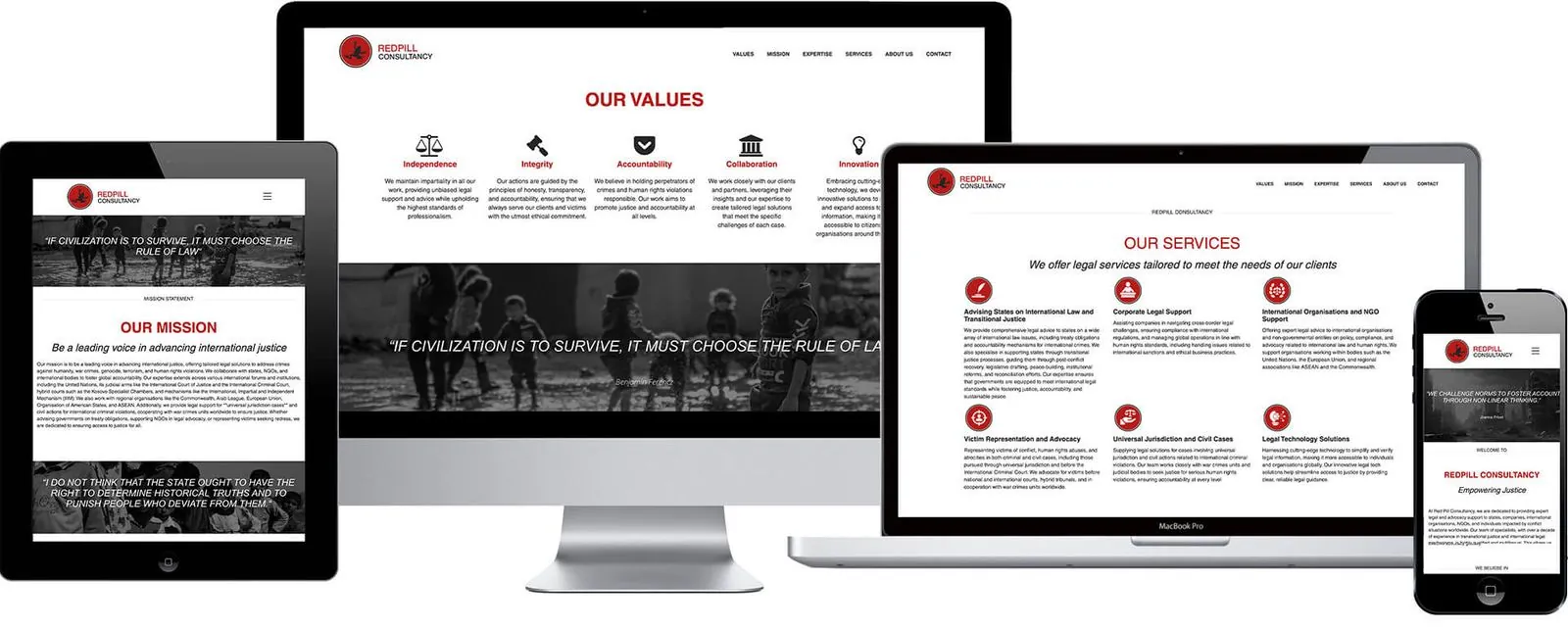 Redpill Consultancy – Logo-Relaunch · Webdesign (Bild 2/2)
