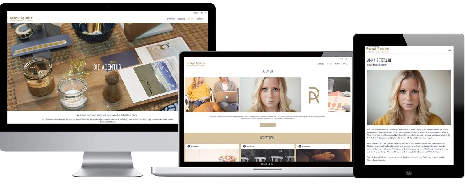Rezeptagentur – Web Design (image 2/3)