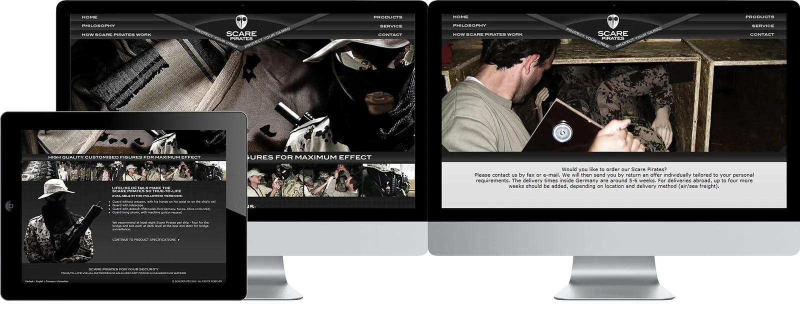 Scared Pirates – Webdesign (Bild 1/2)