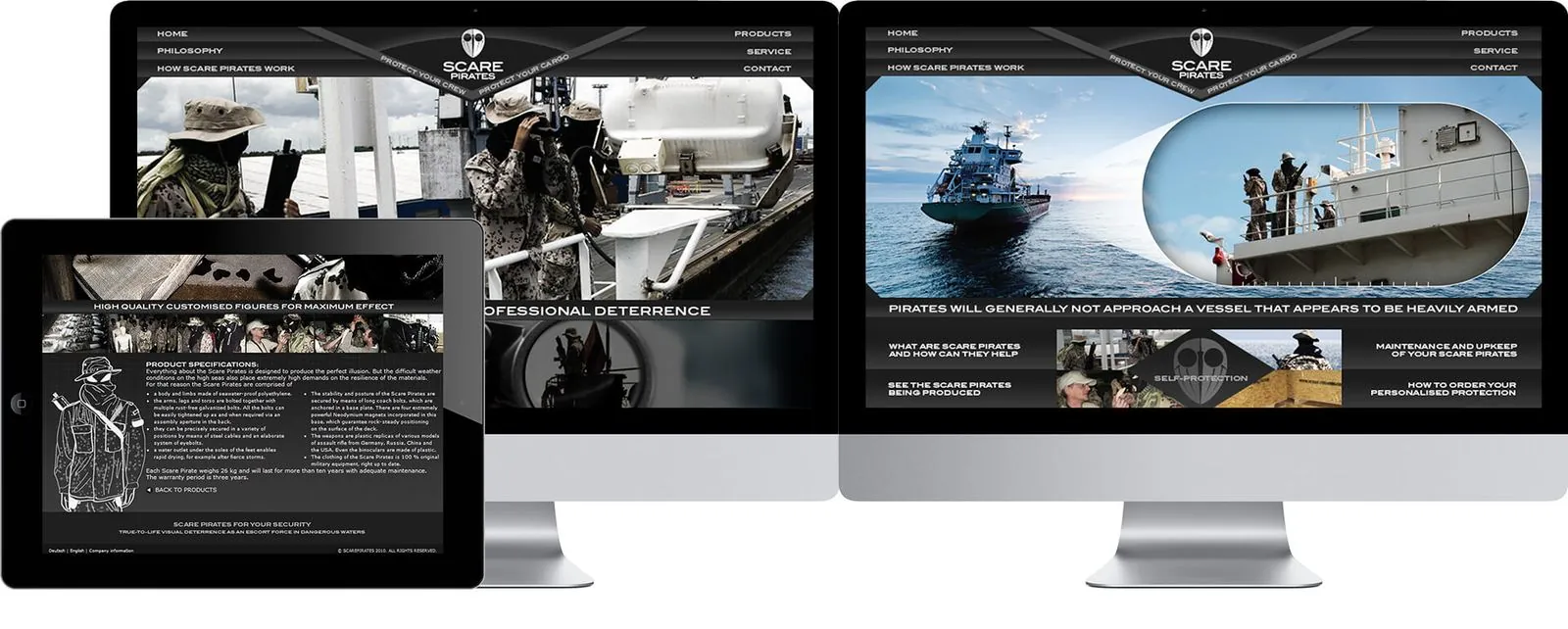 Scared Pirates – Webdesign (Bild 2/2)
