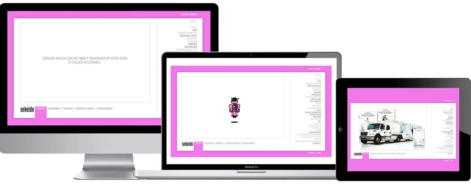 Sekeido – Corporate Design · Webdesign (Bild 2/15)