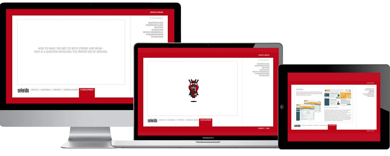 Sekeido – Corporate Design · Webdesign (Bild 3/15)