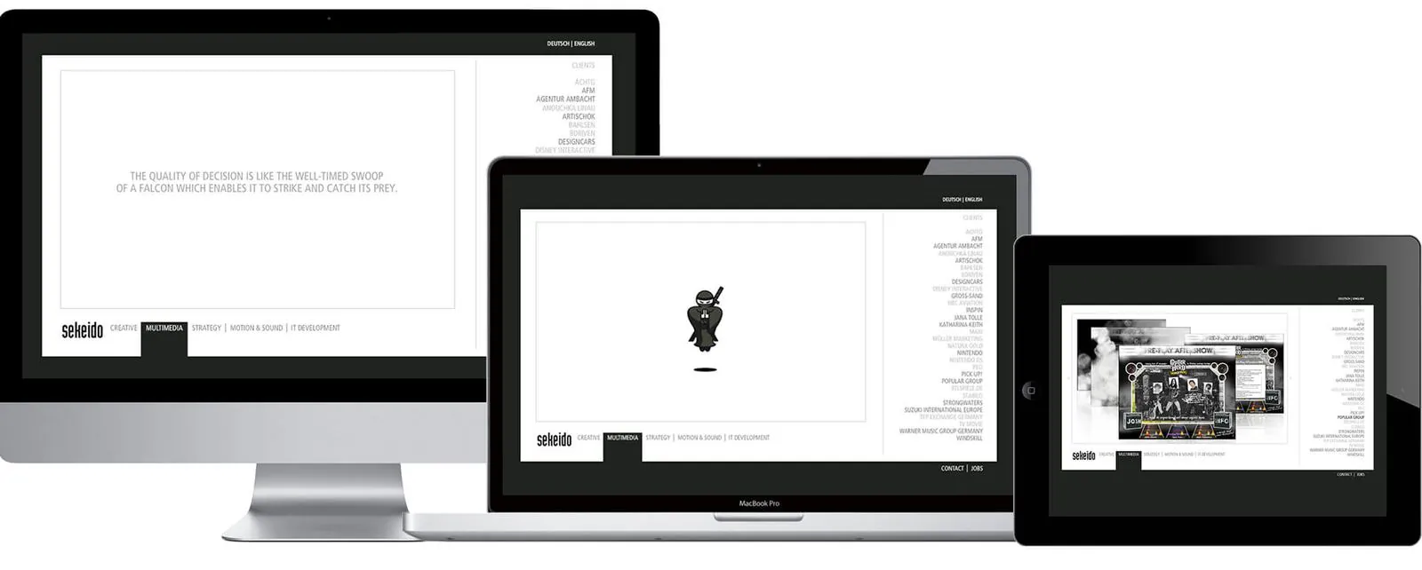 Sekeido – Corporate Design · Webdesign (Bild 14/15)