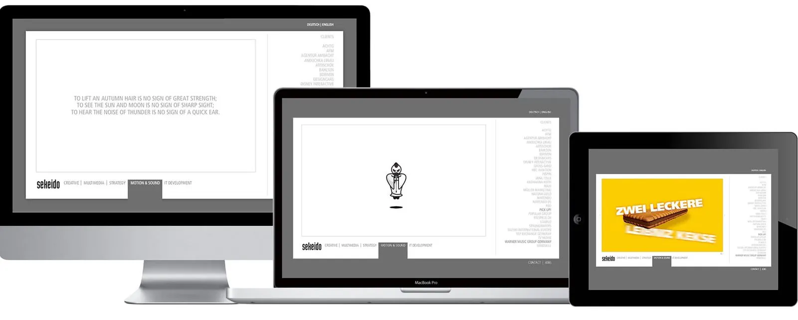 Sekeido – Corporate Design · Webdesign (Bild 15/15)