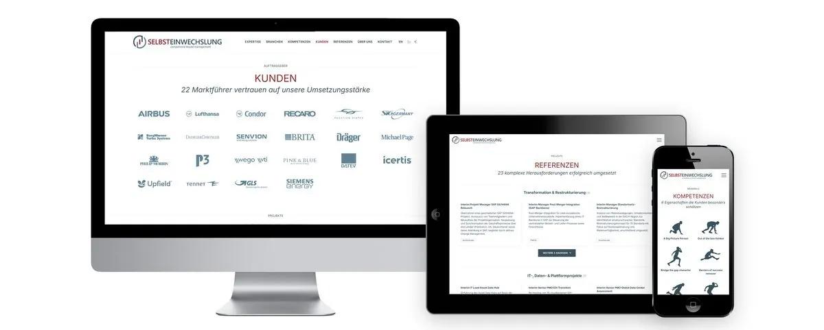 Selbsteinwechslung – Corporate Design · Stationery · Web Design (image 3/6)