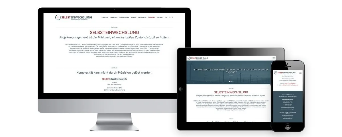Selbsteinwechslung – Corporate Design · Stationery · Web Design (image 4/6)