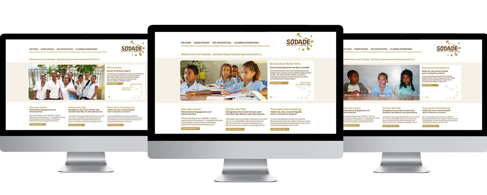 Sodade e.V. – Corporate Design · Webdesign (Bild 1/6)