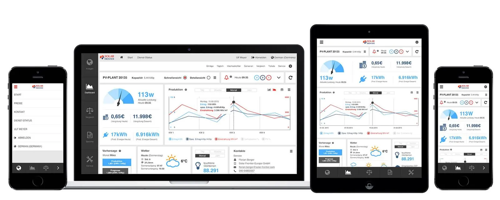 Solar Frontier – Interim Management · UX/UI-Design (Bild 1/5)